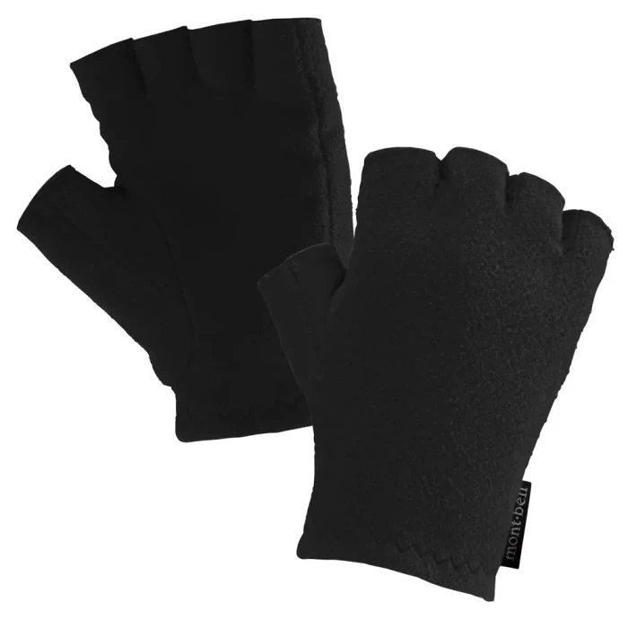 Black fingerless gloves mens online